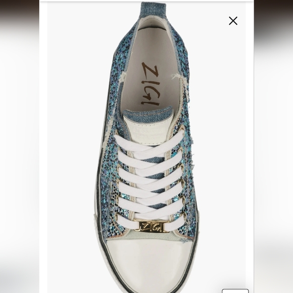 ZIGI Koralay Rhinestone Platform Sneaker Blue Canvas - Picture 11 of 11